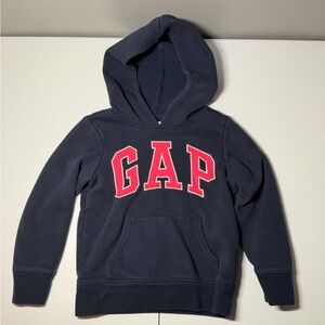 GAP Kids Navy Hoodie with PINK logo